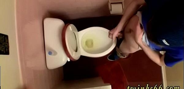  Effeminate gay solo first time Unloading In The Toilet Bowl